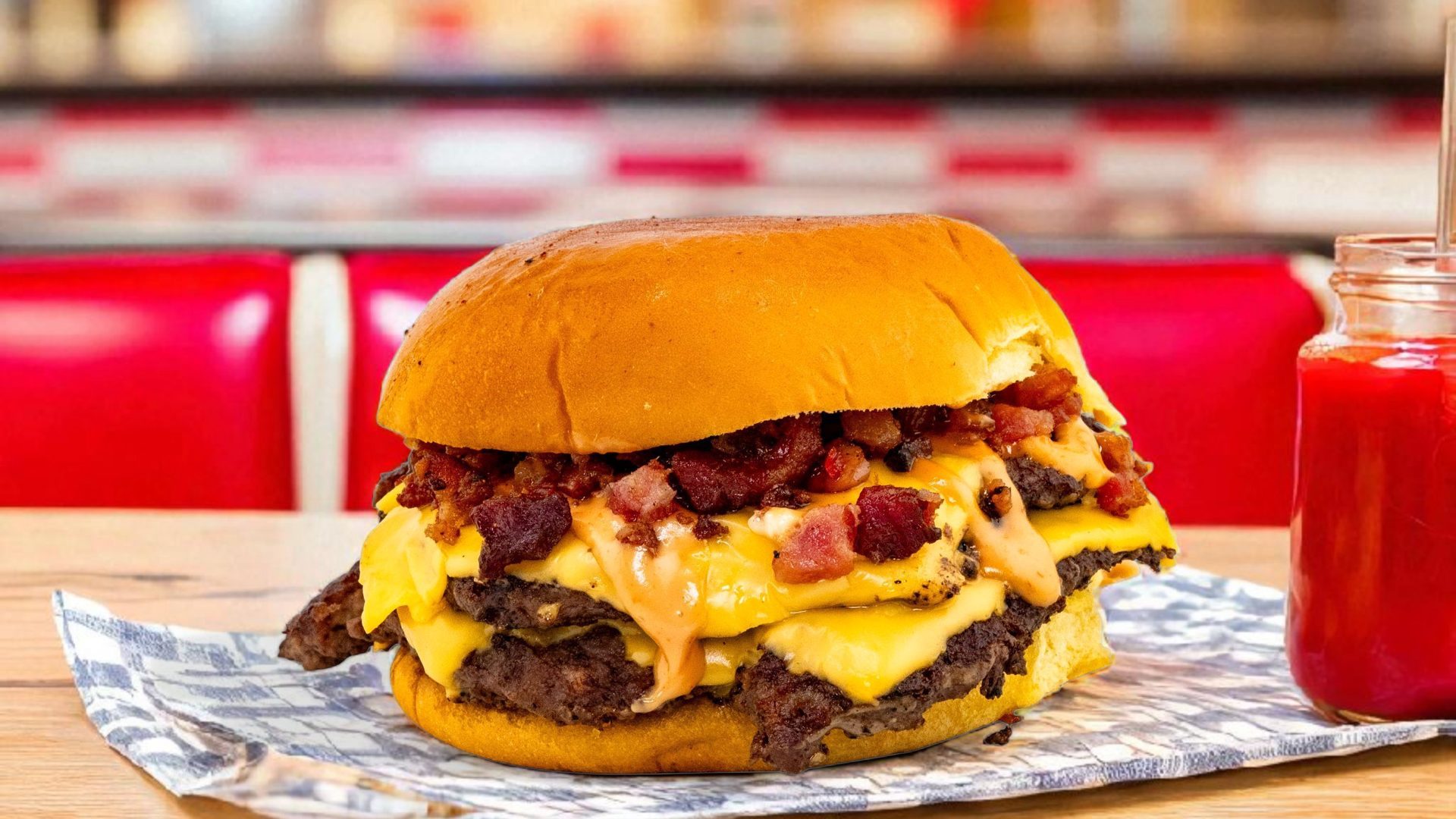 Bacon Double Smash Burger