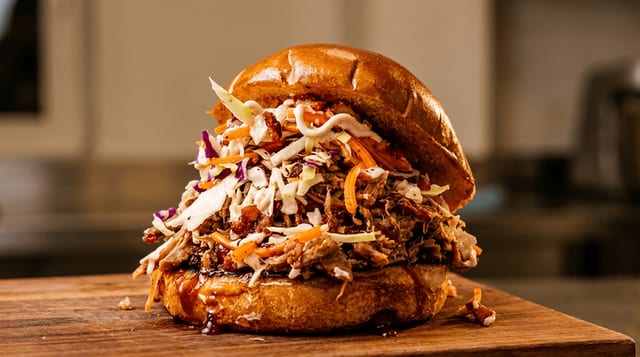 Big Pig Pulled Pork Sandwich.